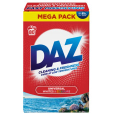 Порошок для прання універсальний DAZ Whites & Colors, 80 прань, 4 кг